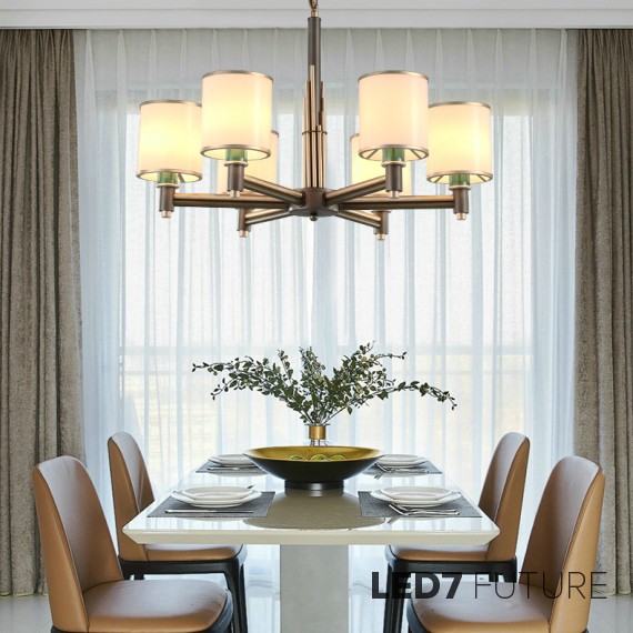 Loft Industry Modern - Elis White Chandelier